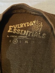 Lyrical Lemonade Shirt Men’s Medium M Black Everyday Essentials Juice Carton Tee