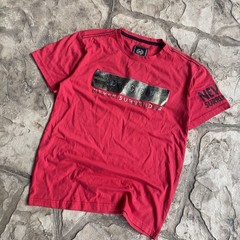 CR24 Chrome Code Men’s Small Graphic T Shirt Never Give Up Red Motivational Tee