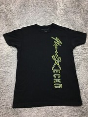 Marc Ecko Shirt Mens Size Large Cut & Sew Tee Black Green