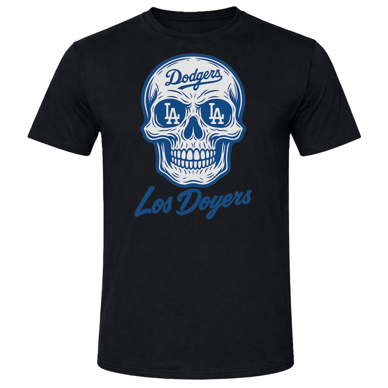 Los Angeles Dodgers Sugar Skull T-Shirt | Custom DTF | Softstyle Tee gallery
