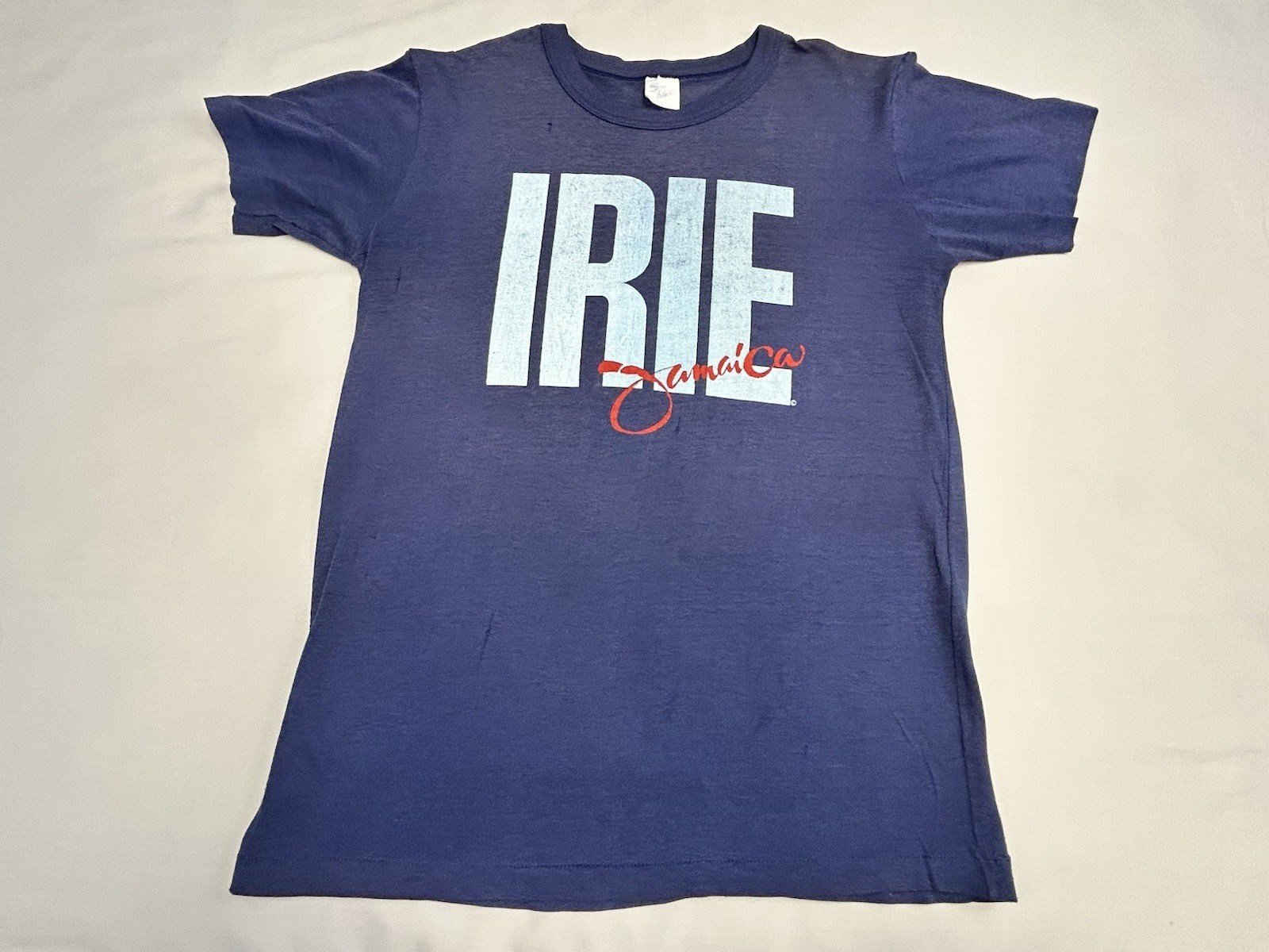 Vintage IRIE Jamaica T-Shirt Single Stitch Sz M Paper Thin