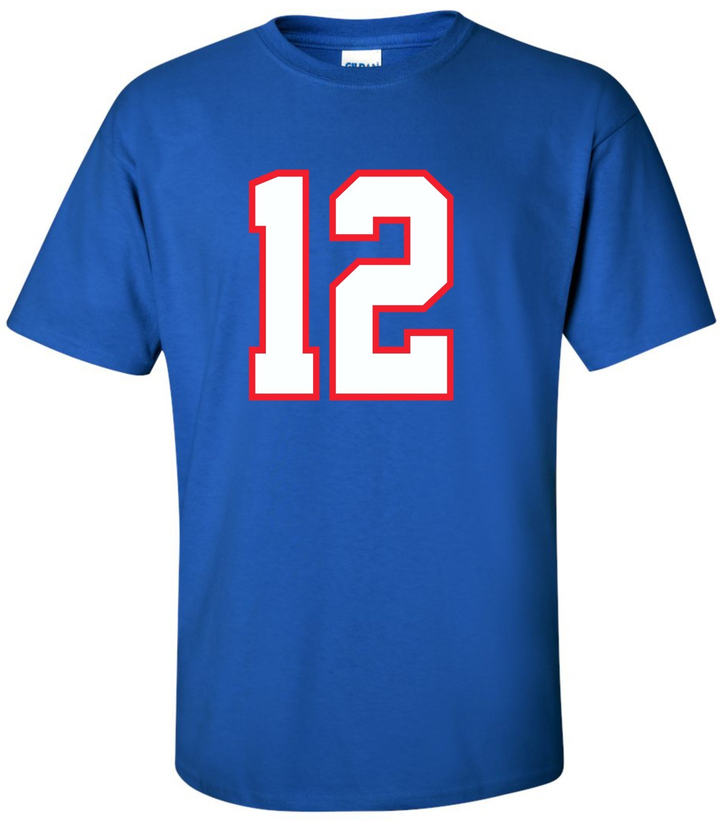 Custom "ANY Number" T-Shirt 2 Color # football hockey lacrosse basketball league gallery