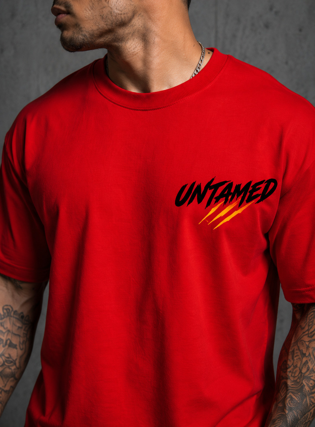 Oversized Graphic T-Shirt Men Streetwear Tiger Printed Cotton Tee Urban Fashion gallery