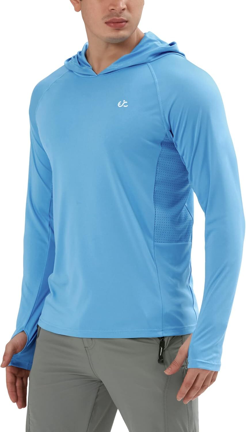 Men's UPF 50+ Quick-Dry Rash Guard Long Sleeve Swim Fishing Shirt gallery