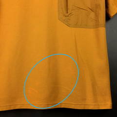 REI Mens Large Orange Brown Performance T-Shirt Zip Nylon Pocket Hiking Gorpcore