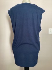 ATHLETIC WORKS DRIWORKS NAVY BLUE TRI BLEND MUSCLE Tank Sz S*