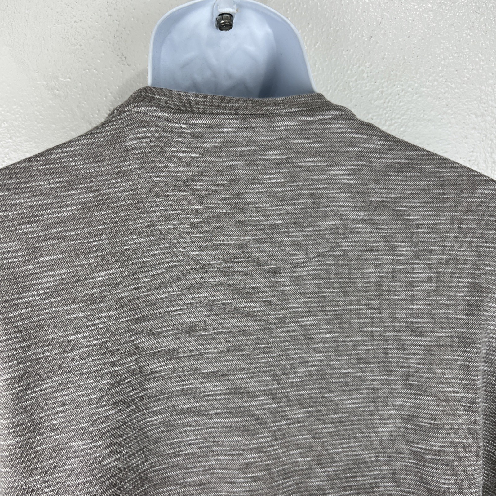 Tasso Elba Island Grey Striped UPF Sun Protect Men Extra Large Rayon Casual Tee gallery