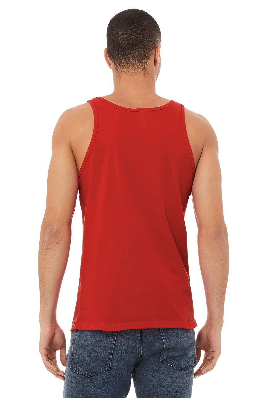 3 Pieces - BELLA + CANVAS 3480 Jersey Tank - Red gallery