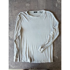 Theory Essential Tee LS Anemone Milano Gray Modal Blend Long Sleeve Shirt Mens M