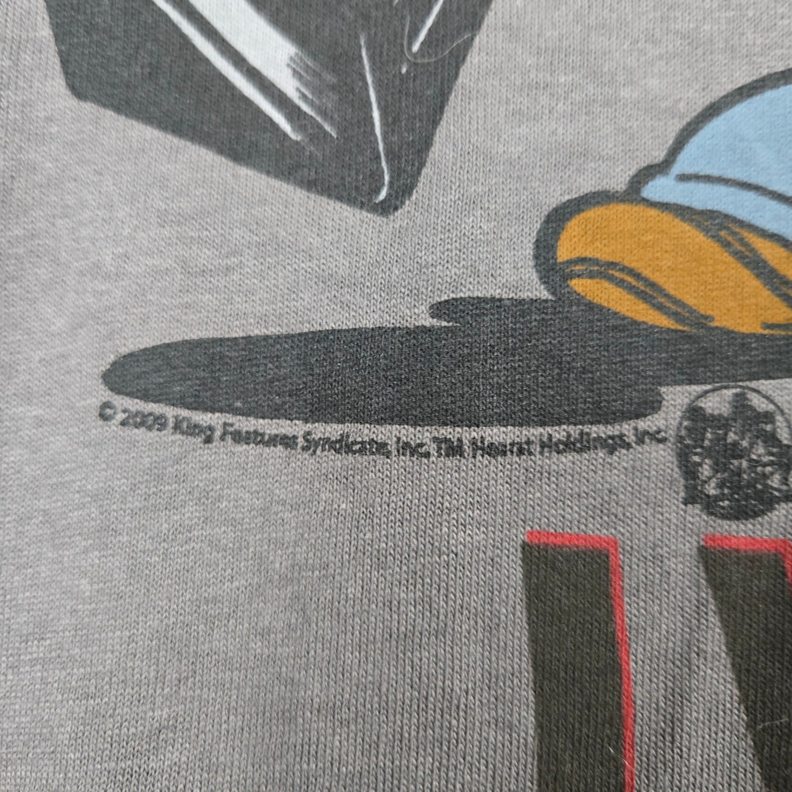 Popeye Graphic T Shirt Mens XL Gray Weightlifting 2000s Y2K Deadstock NEW gallery
