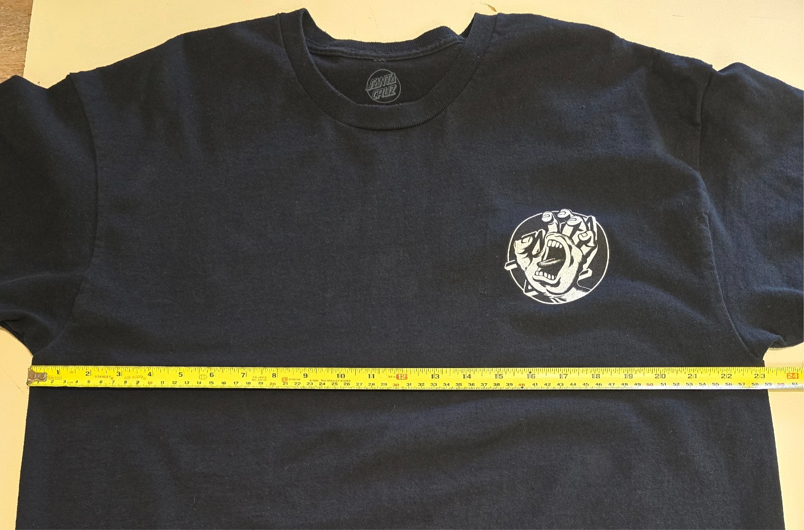 Santa Cruz Skateboards Screaming Hand Dot Graphic T-shirt XL Black Short Sleeve gallery