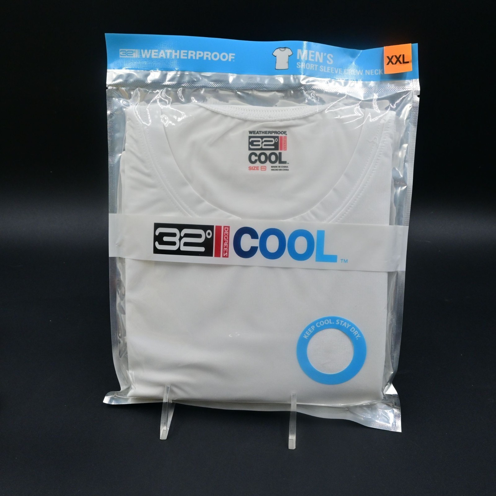 32 Degrees Cool Mens Short Sleeve Crew Neck White T-shirt Size XXL Single NIP gallery