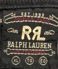 Vintage Double RL RRL Ralph Lauren Ringer Tee Tshirt Single Stitch Size XL