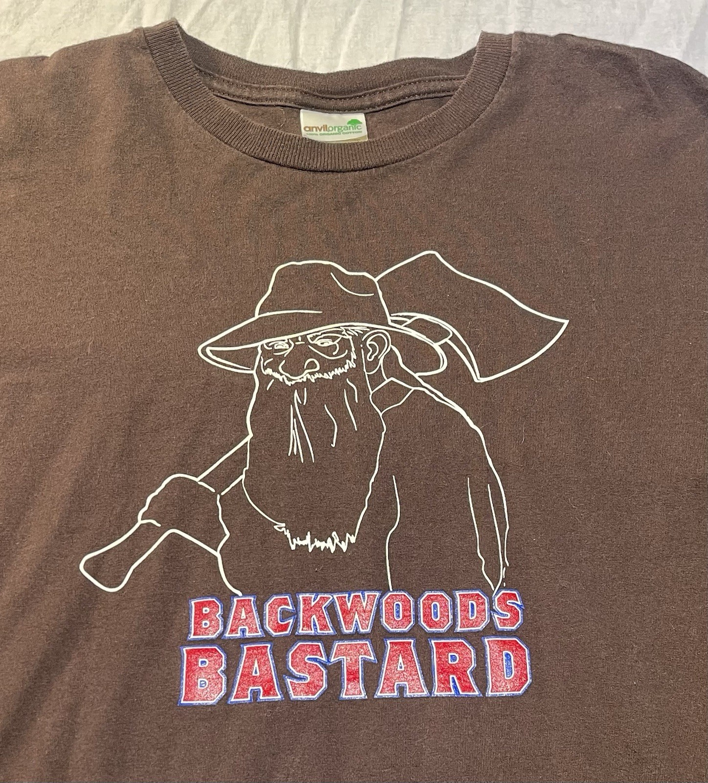 Founders Brewing Backwoods Bastard Brown Long Sleeve Shirt Large Great Condition gallery