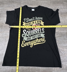 Port & Company Squirrels Everywhere Graphic T-Shirt Men’s XL Black Funny