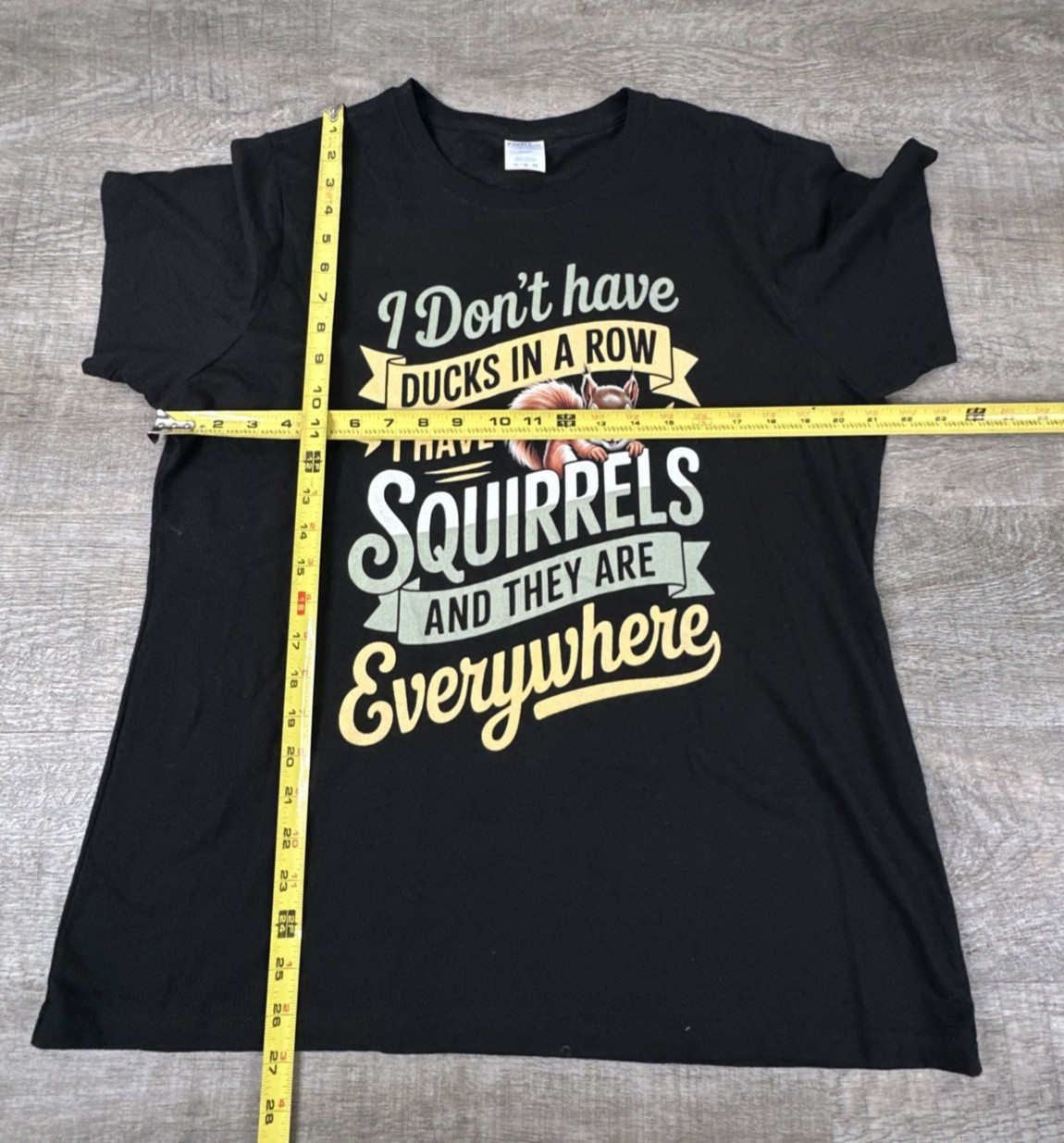Port & Company Squirrels Everywhere Graphic T-Shirt Men's XL Black Funny gallery