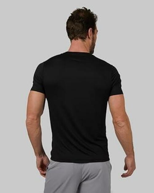 32 Degrees Men's Crew Neck T-Shirt | Odor-Resistant | Quick-Drying, XL, Black gallery