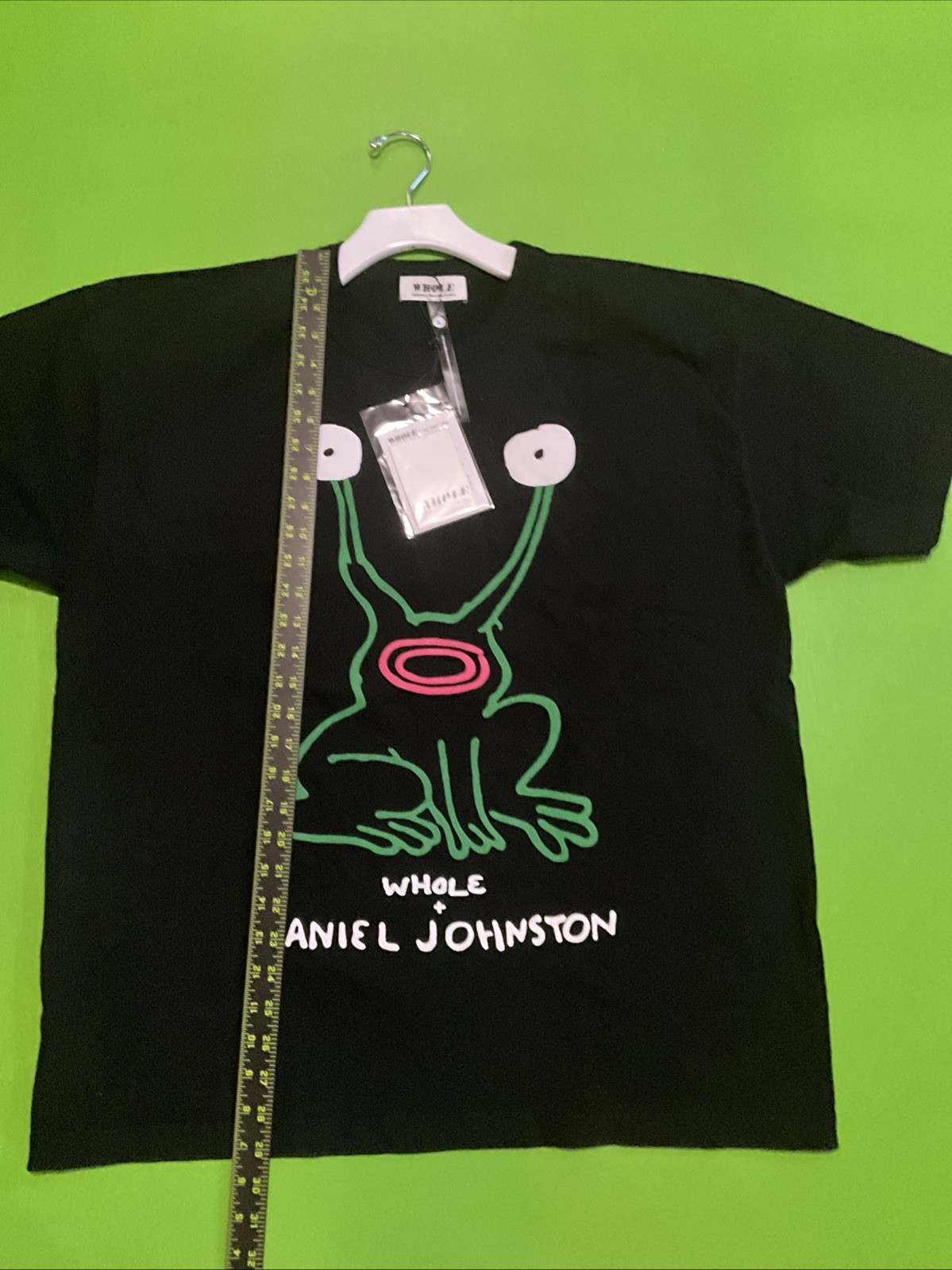 Whole X Daniel Johnston Hay Men’s T shirt Black Size L Nwt gallery