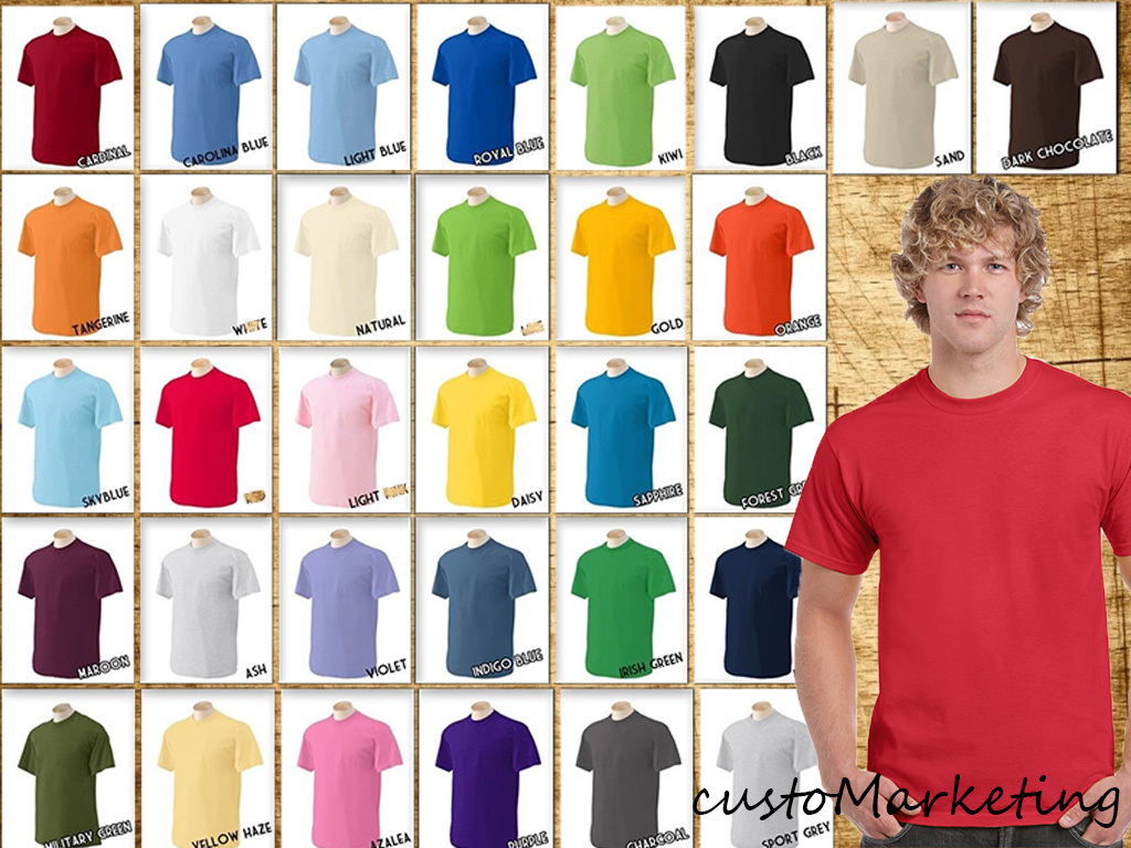 GILDAN COTTON MENS SHORT SLEEVE T SHIRT TEE BEST PRICE S-5XL ALL 62 COLORS BLANK gallery
