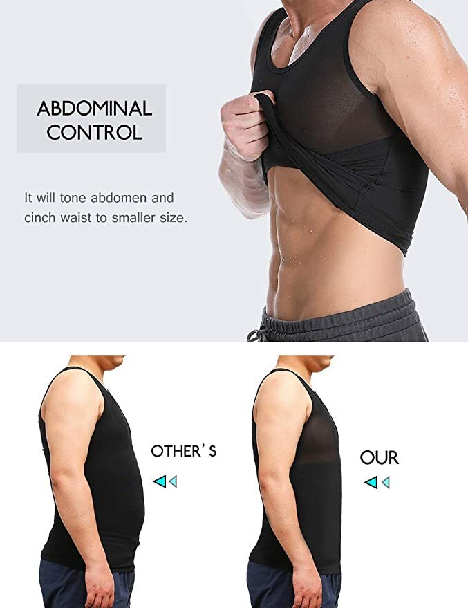 Fajas Para Hombres Faja Reductora De Hombre Men Shapewear Tummy Control T-shirt gallery