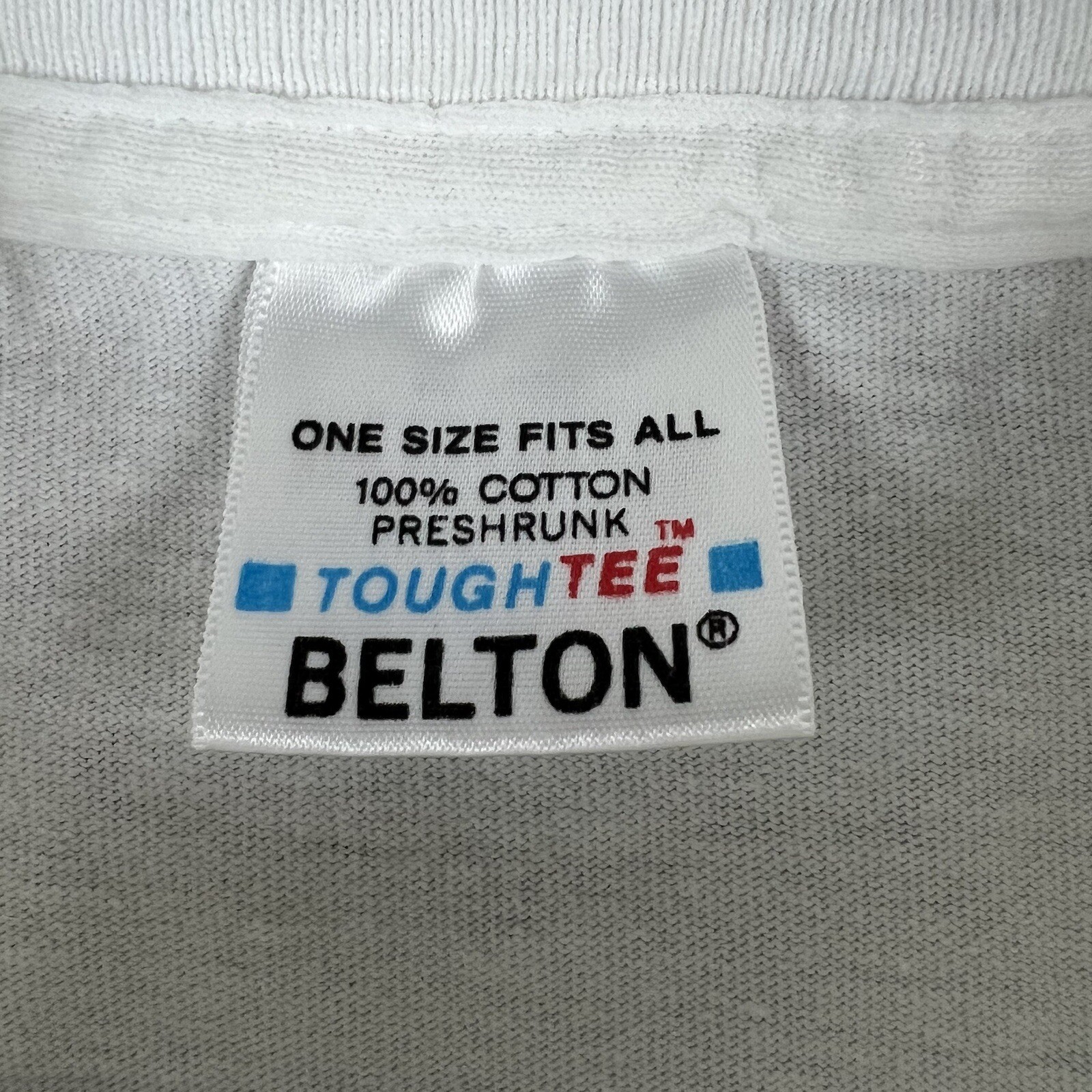 Vintage Belton Single Stitch T Shirt Floral Paint Pocket White One Size Fits All gallery