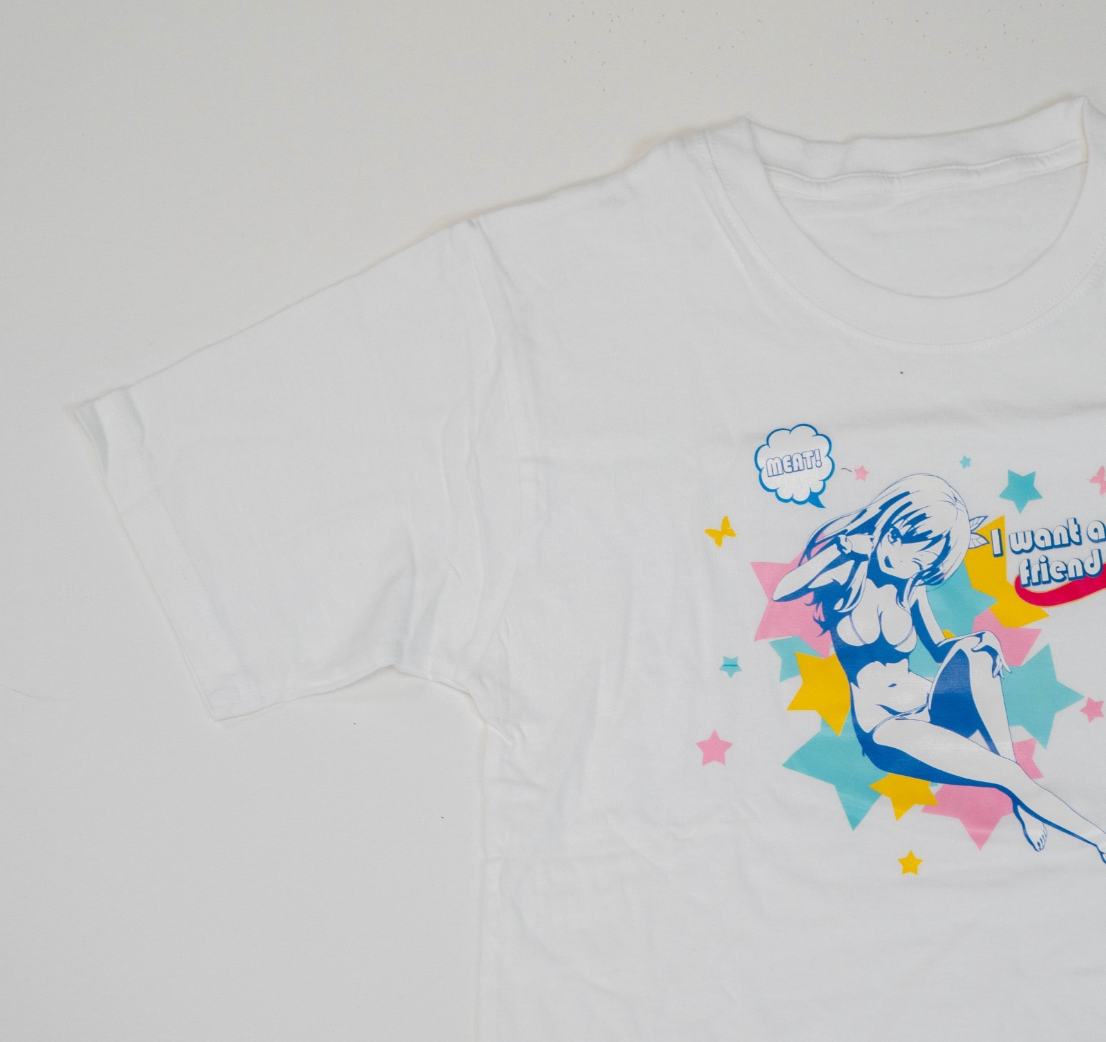 Vintage Boku wa Tomodachi Anime Hentai T-Shirt Men Sz M Haganai Hookups Y2K gallery