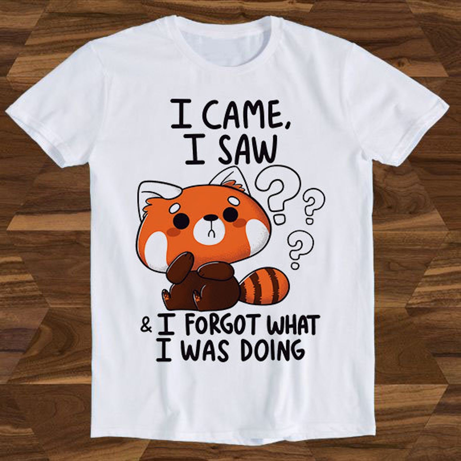 #26 I Came I Saw I Forget What I Was Doing Forgetful Red Panda Hilarious Witty H