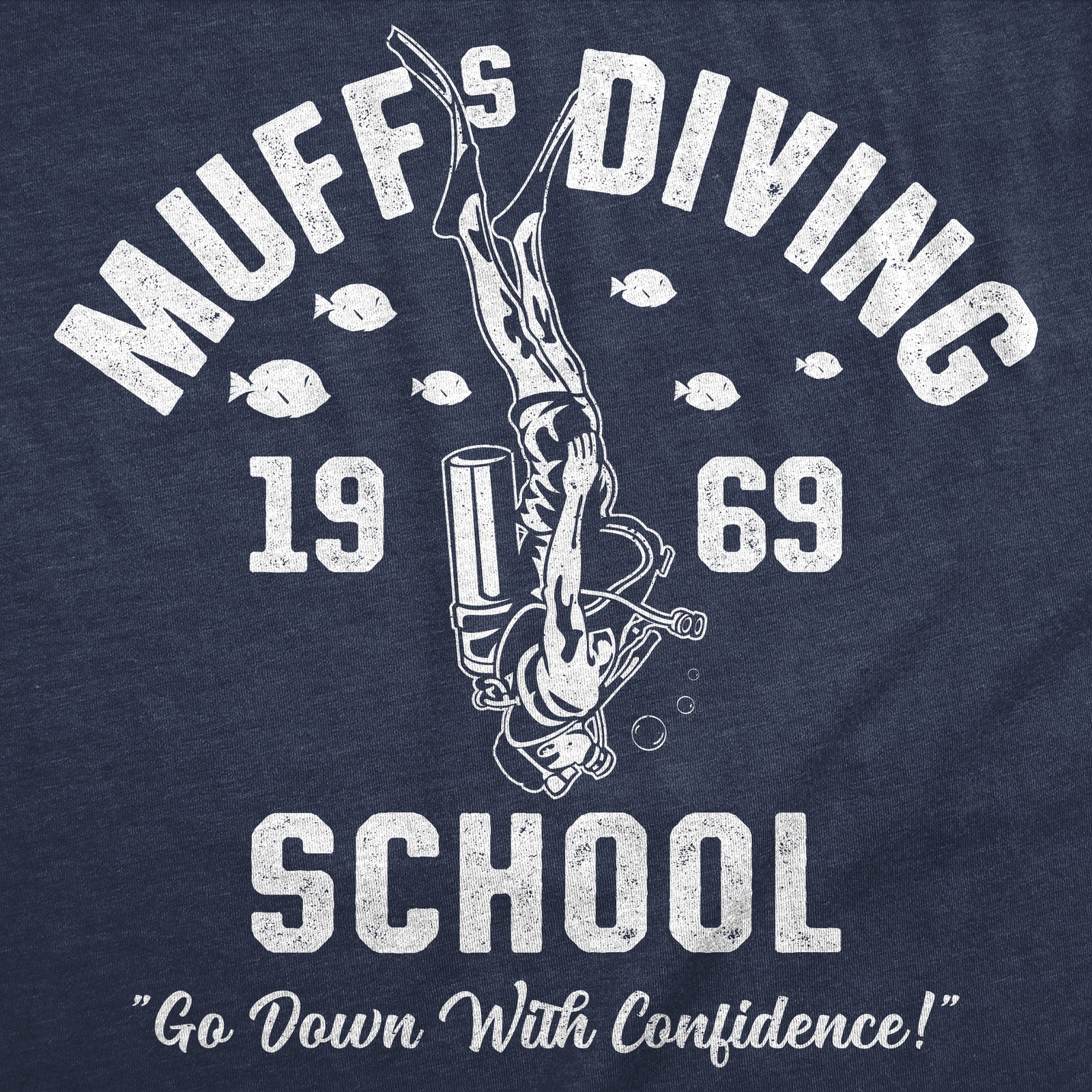 Mens Funny T Shirts Muffs Diving School Sarcastic Graphic Novelty Joke Tee For gallery