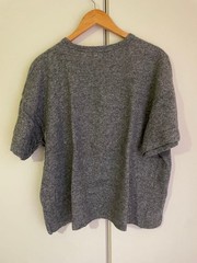 COMME des GARÇONS Gray S Wool Blend T-Shirt Stylish Used