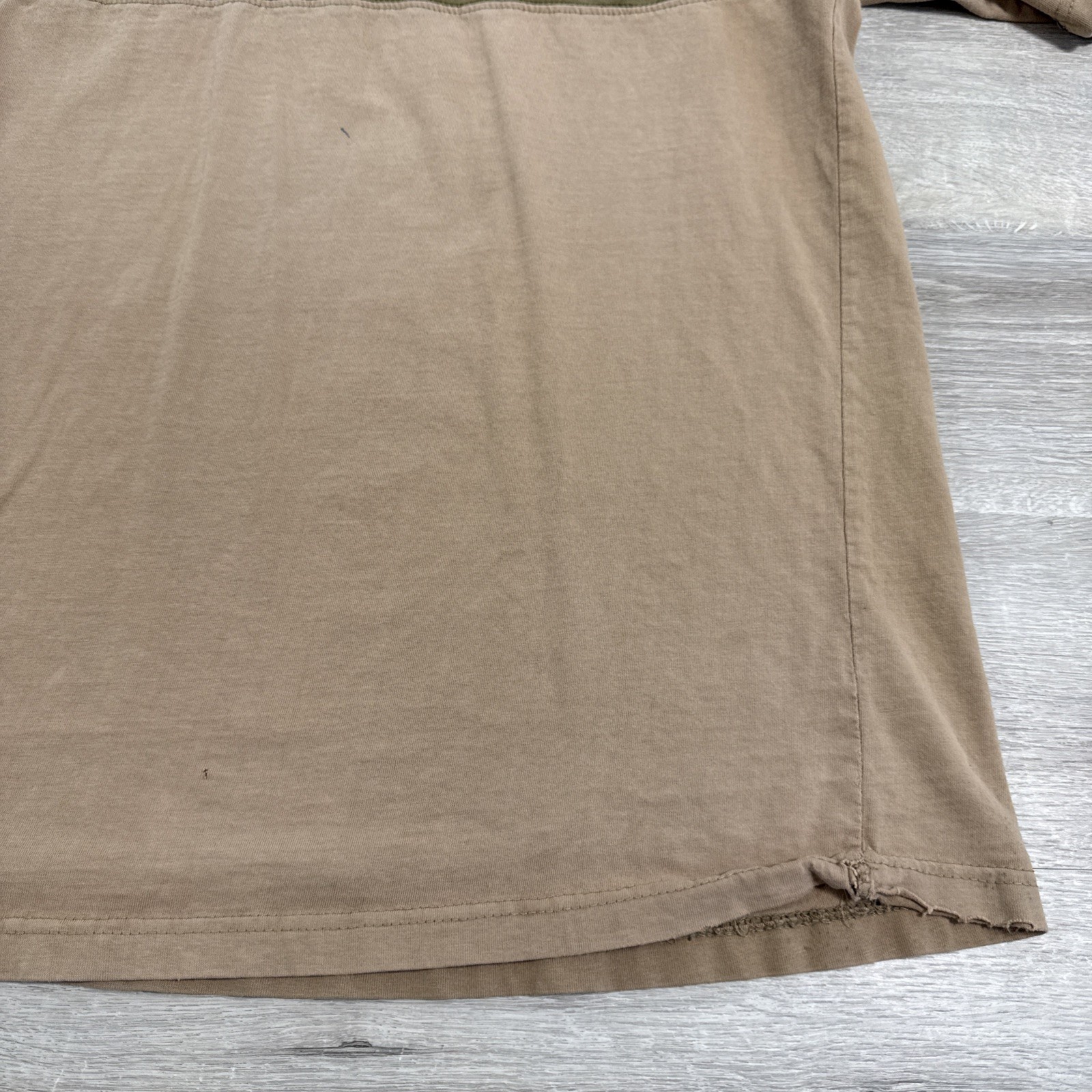 Red Ape Shirt Men’s 2XL Brown Colorblock Distressed Pocket Tee Cotton gallery