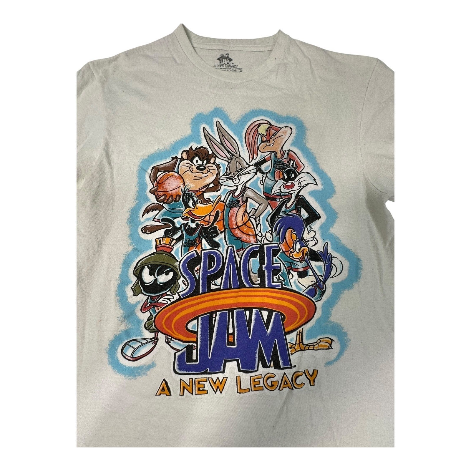 Space Jam A New Legacy T-Shirt Looney Tunes Characters Graphic Tee Medium gallery