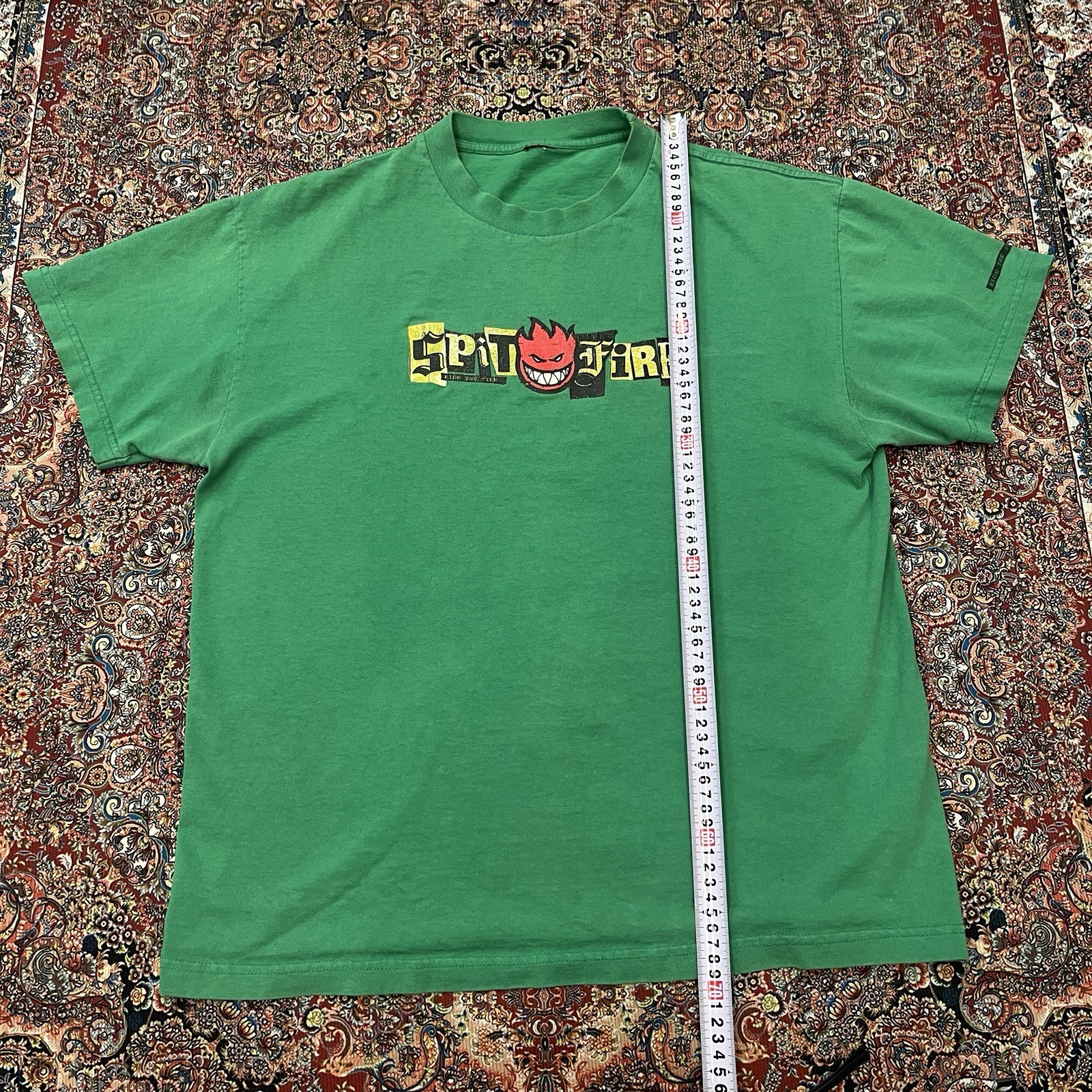 vintage green Spitfire 90s _20s skateboard t-shirt gallery