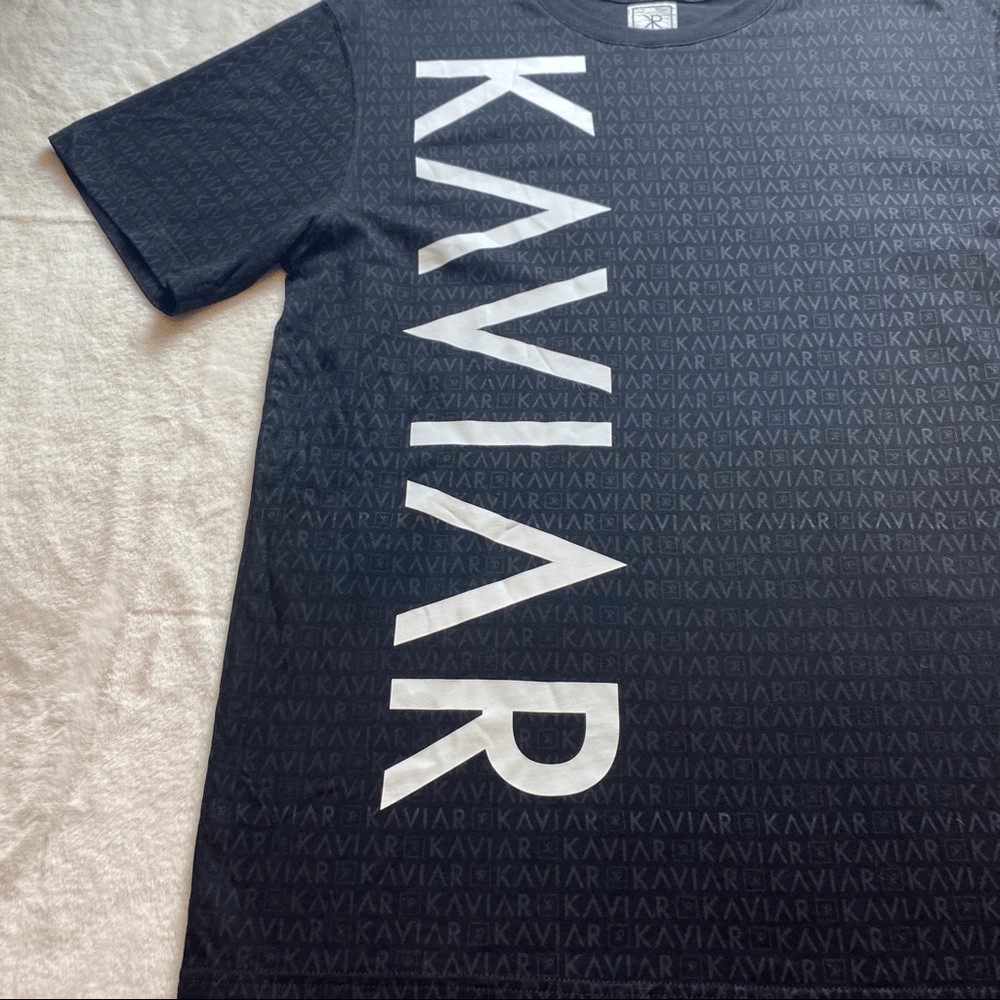 Kaviar Oak and Marble Private Label Black T-Shirt Size Large gallery