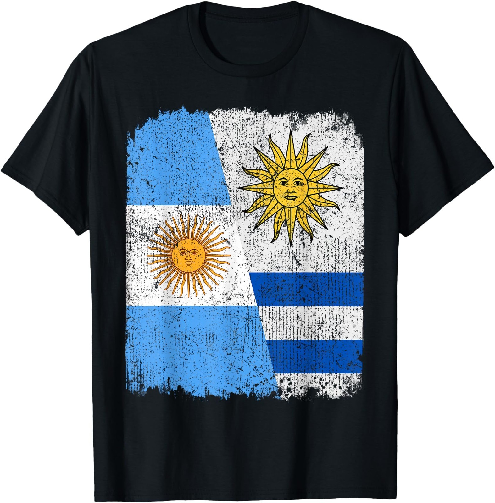 Half Argentinian Half Uruguayan Flag Heritage Pride Roots T-Shirt gallery