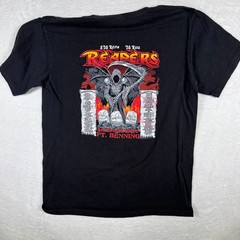 Delta Company 2/47 Infantry Regiment Ft Benning Reapers Graphic Tee Black M