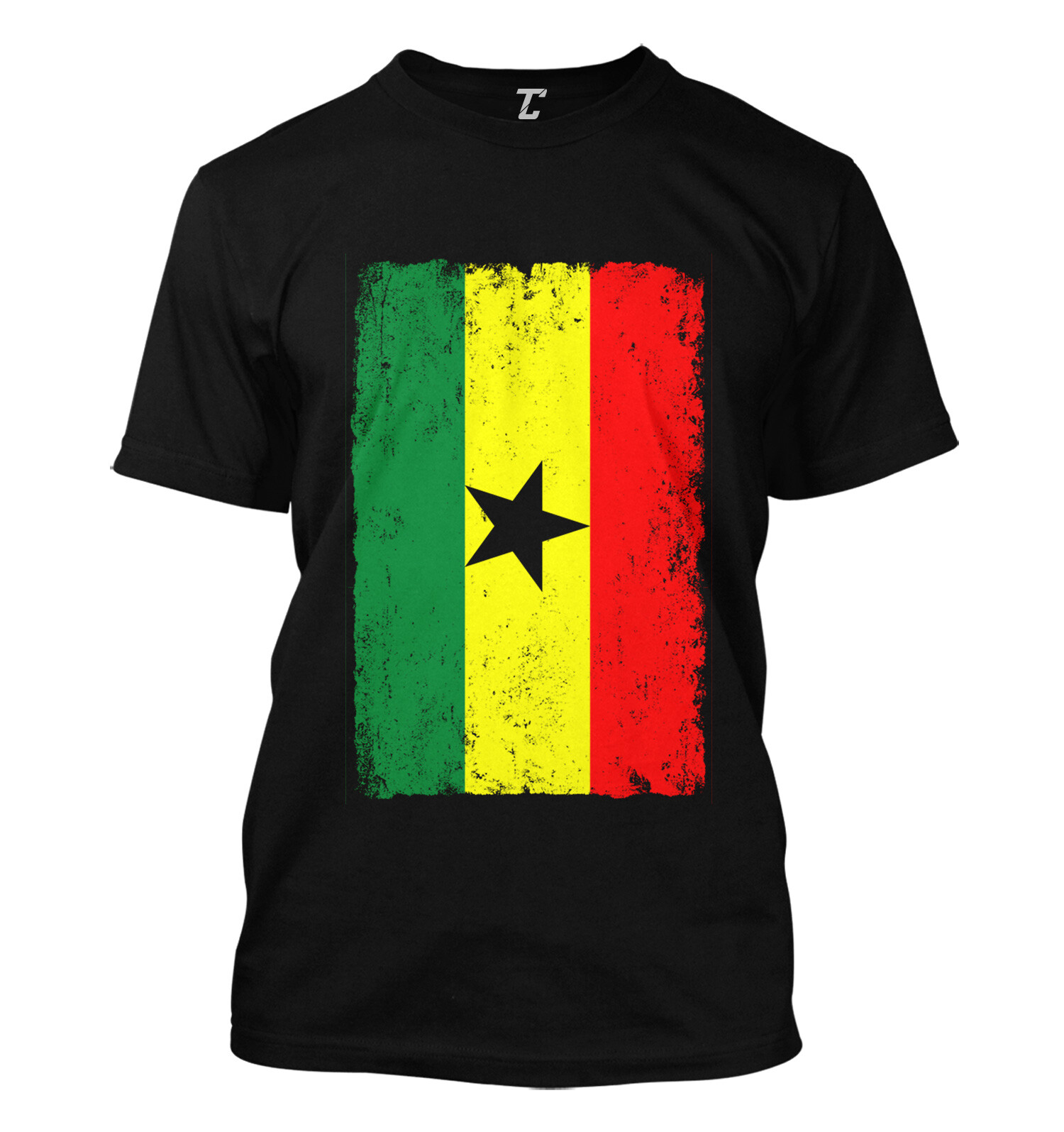 Distressed Ghana Flag - Futbol Soccer Country Pride Men's T-shirt gallery