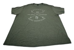 Prairie Mountain Colorado Rocky Mountains Graphic T-Shirt Men’s XXL Green T0402