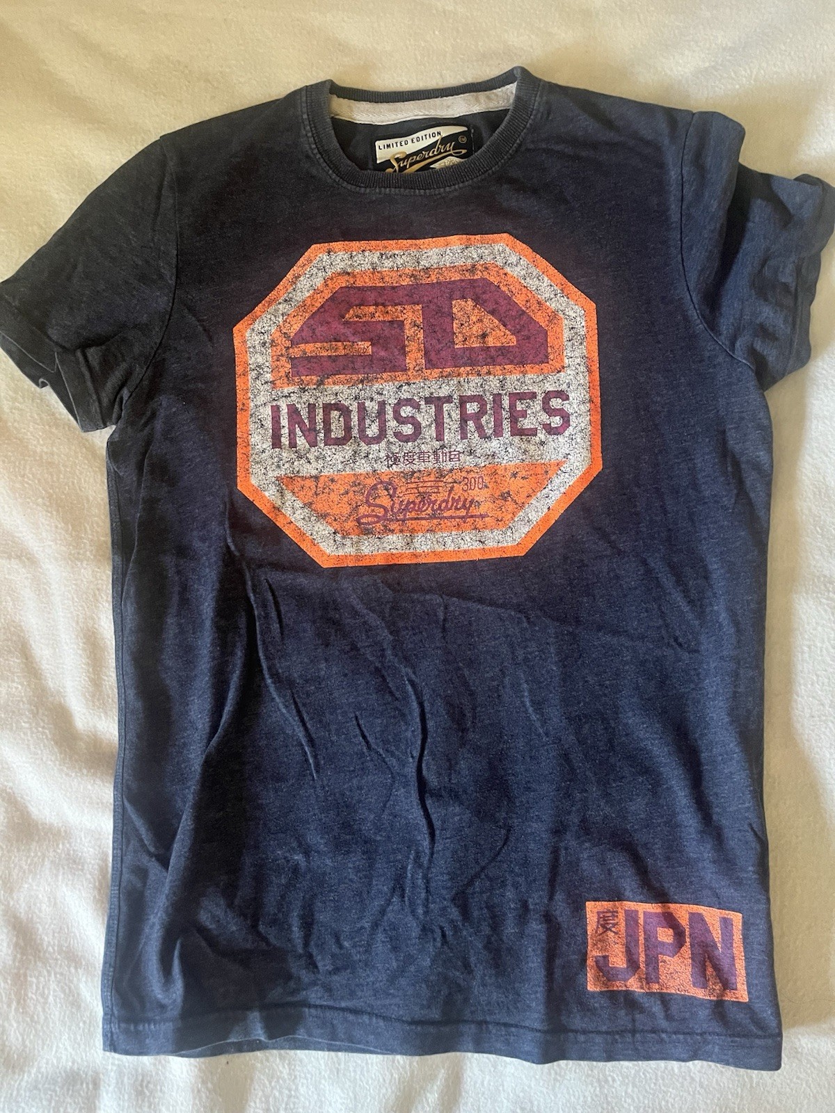 Superdry Vintage Goods Blue Graphic Logo Crew Neck Cotton Jersey Men's T-Shirt M gallery