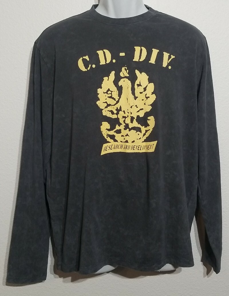 Cremieux Premium Denim Pullover LG Long Sleeve NWT, Dark Gray Design in yellow gallery