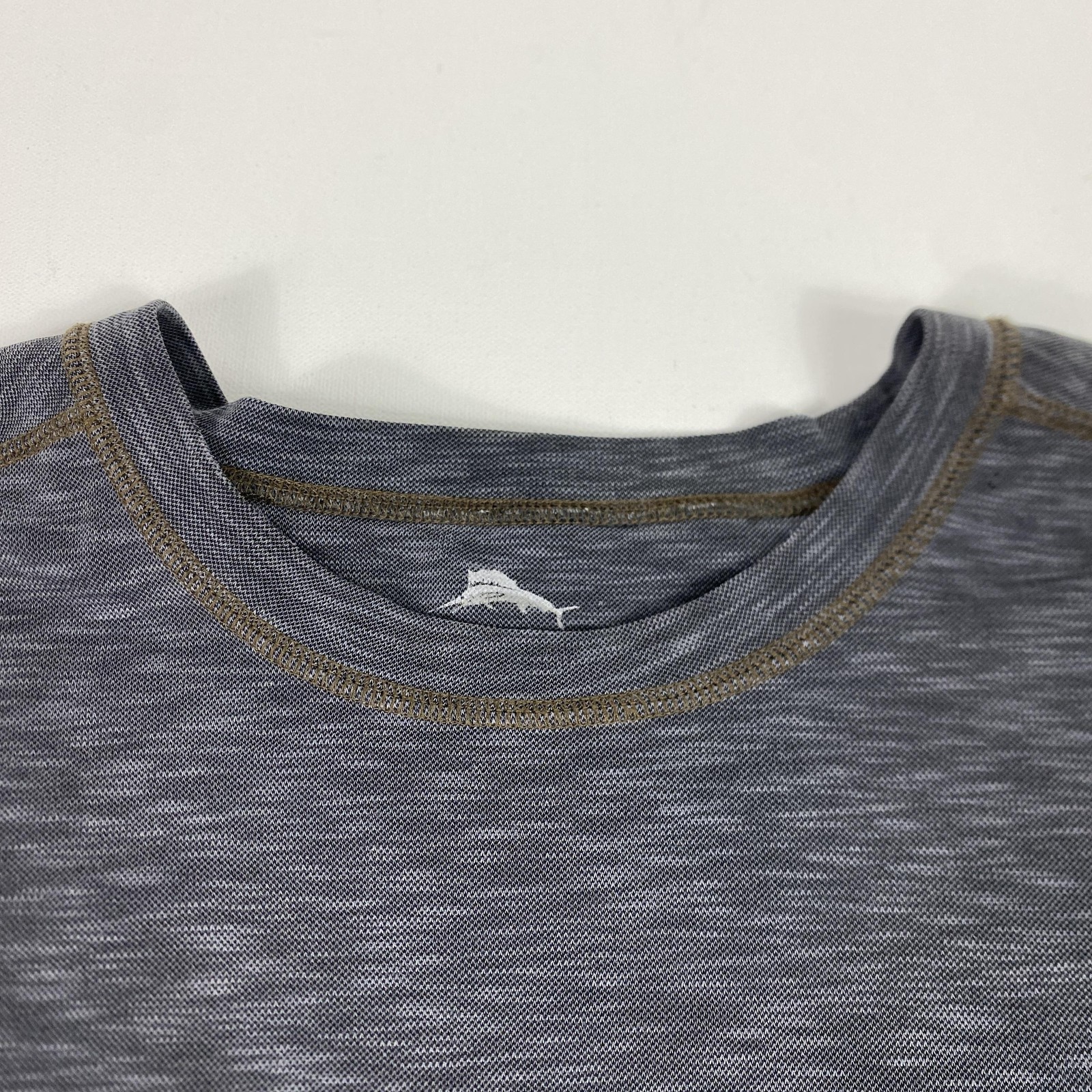 Tommy Bahama Shirt Mens 2XL Gray Blue Tencel Blend Short Sleeve Casual gallery