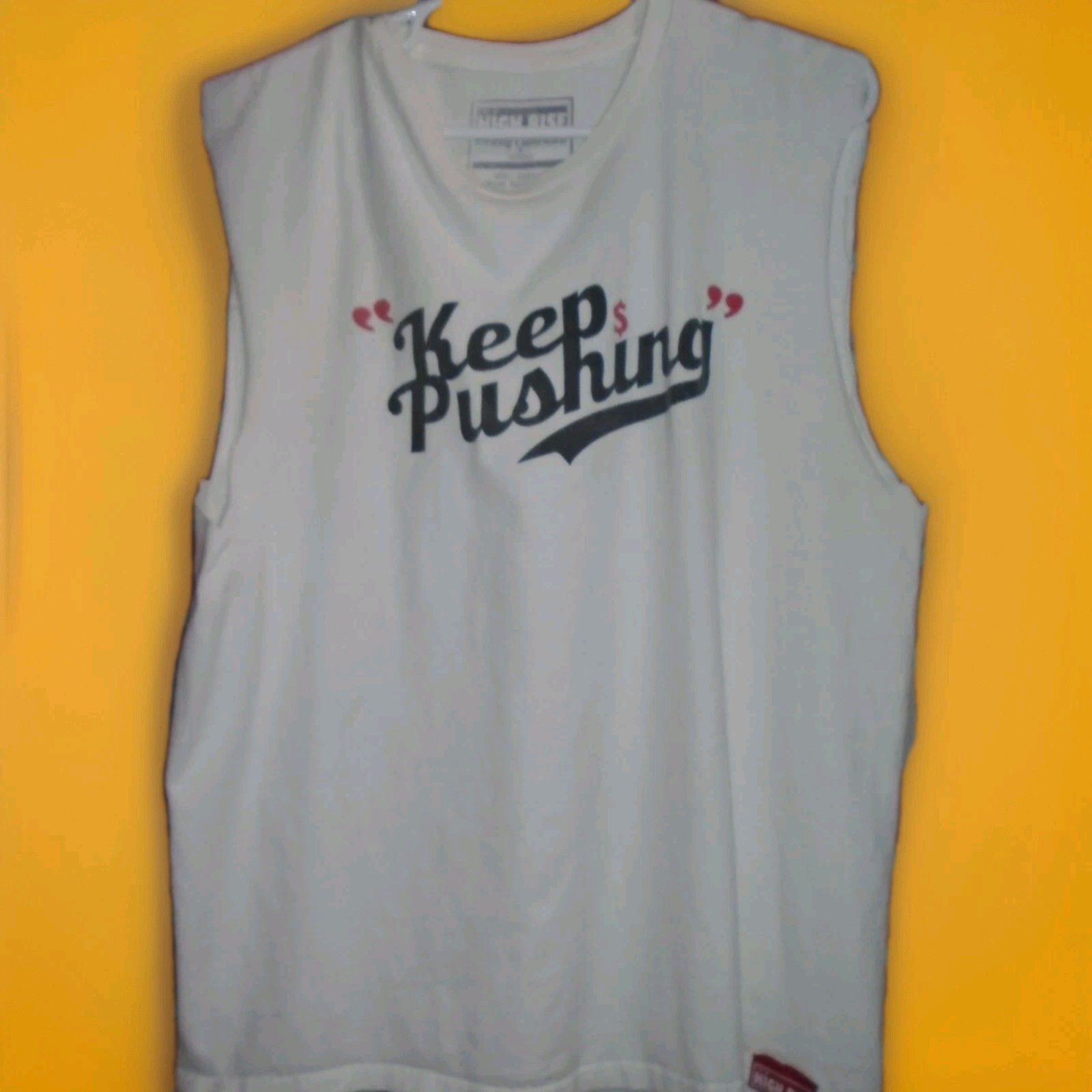 HIGH RISE MENS "KEEP PUSHING" MENS TANK TSHIRT SIZE XL gallery