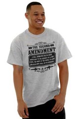 The Second Amendment Constitutional Right Womens or Mens Crewneck T Shirt Tee