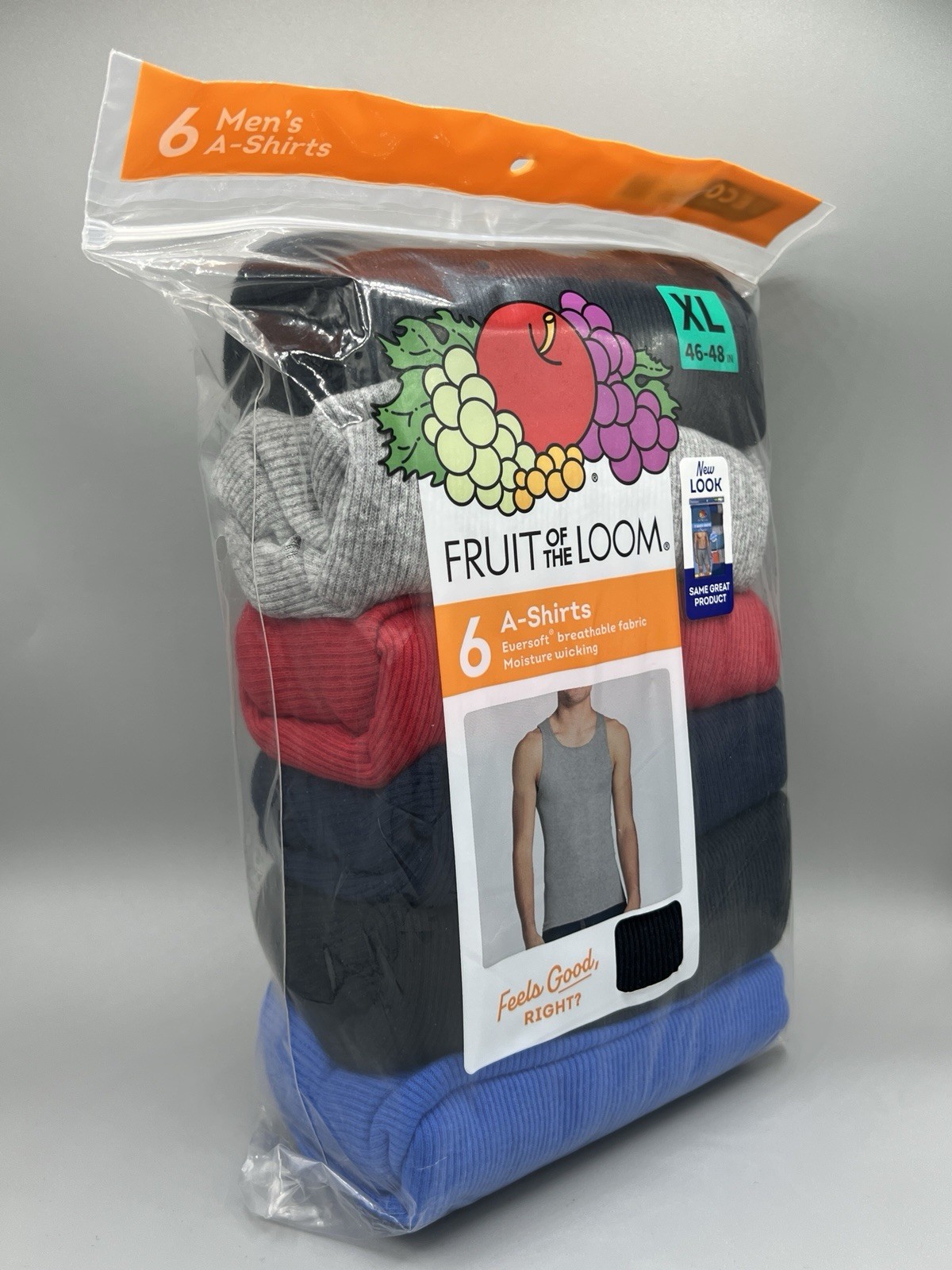 6-Pack FRUIT OF THE LOOM Men's Size XL A-Shirts Tank Top Assorted gallery