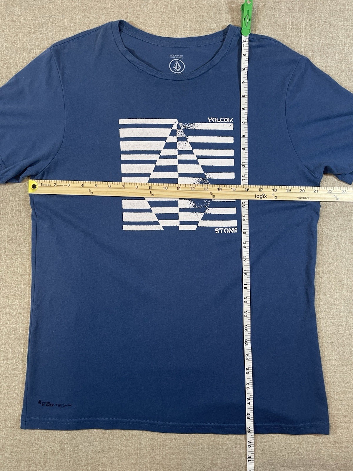 Volcom Stone T-Shirt Blue Men’s Size L Large Geometric Short Sleeve Casual Surf gallery
