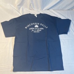 Delta Magnum Weight Wisconsin Dells Navy Graphic T-Shirt Men’s XL