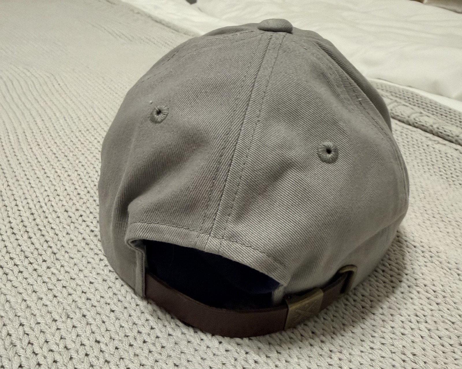 Tumbleweed Textiles Ball Dad Cap Leather STRAP with buckle Gray gallery