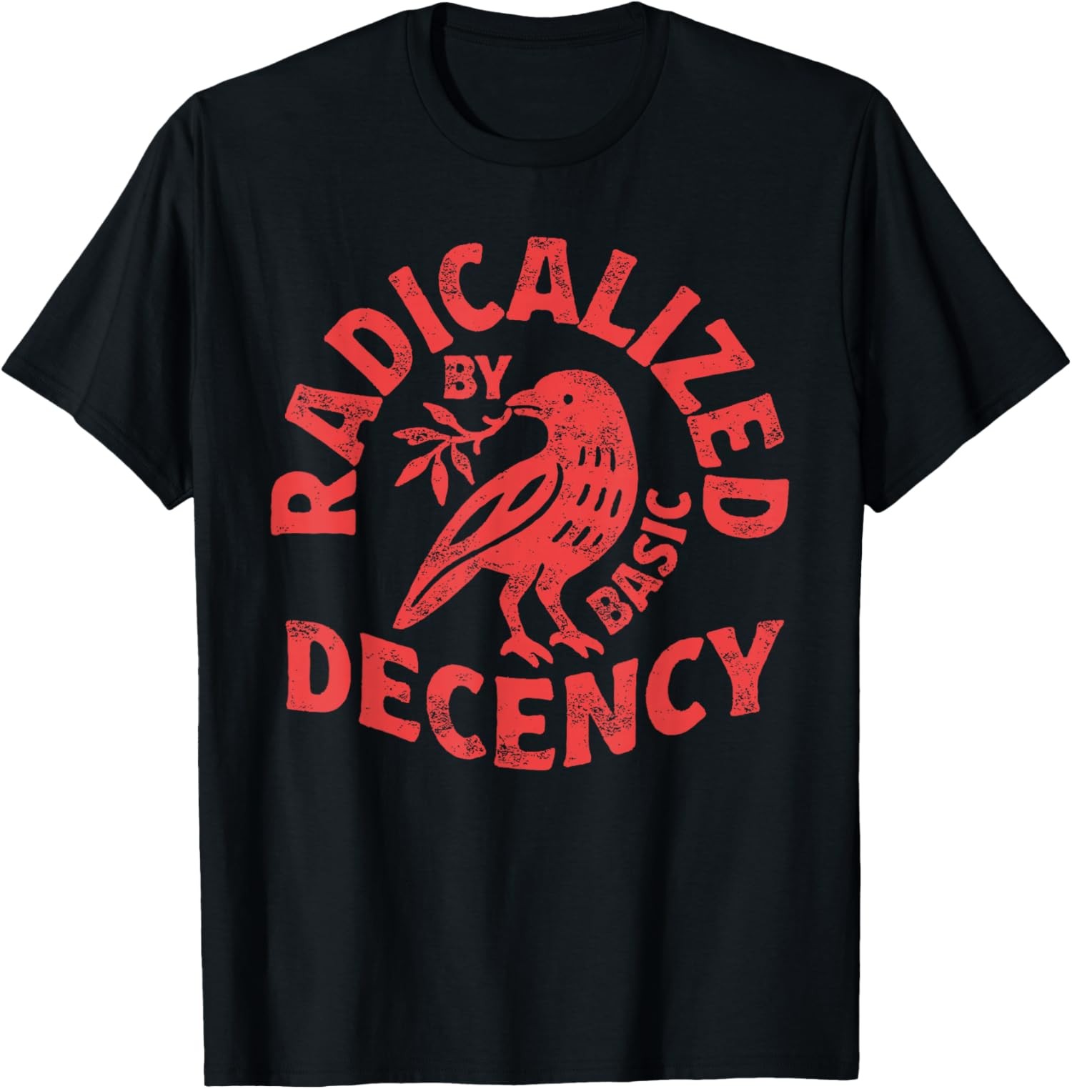 Floral Radicalized by Basic Decency Feminist Activist Unisex T-Shirt gallery
