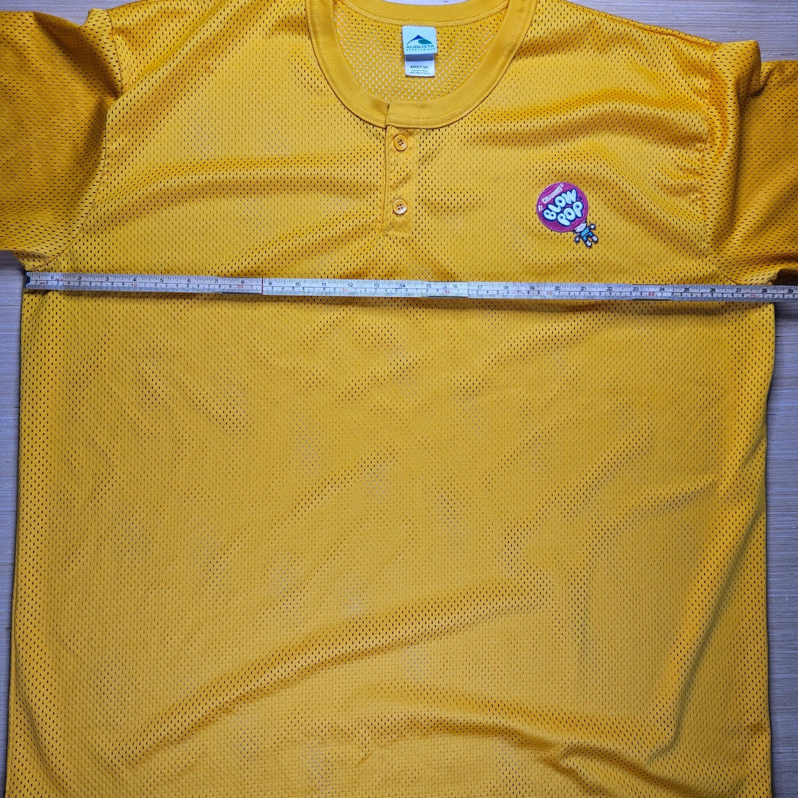 Charm Blow Pop Augusta Sportswear Yellow Mesh Short Sleeve Jersey T-Shirt 3XL gallery