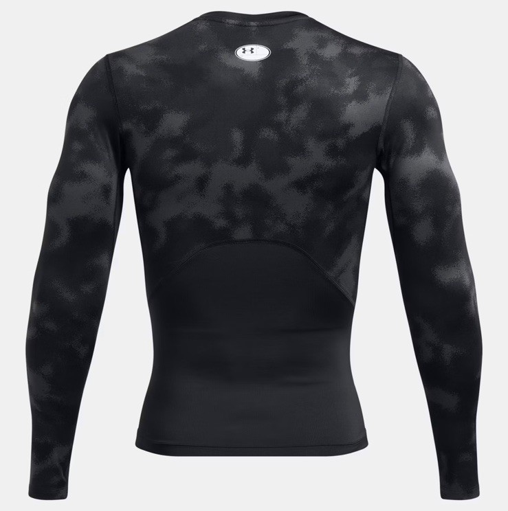 UNDER ARMOUR MEN'S HEAT GEAR MEDIUM COMPRESSION FIT L/S BLACK SHIRT NEW 1387386 gallery