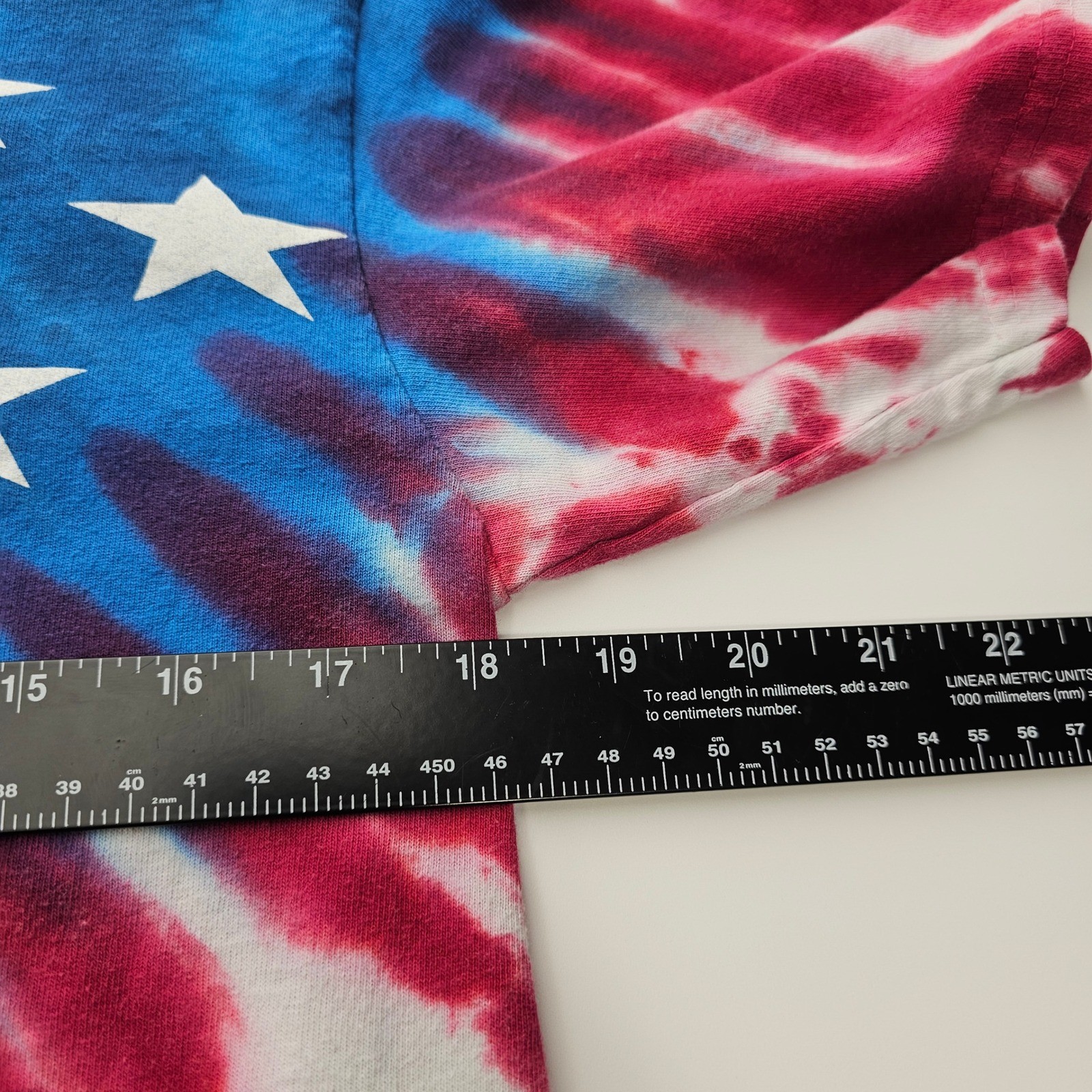 Liquid Blue Mens American Flag Tie Dye T-Shirt Stars Stripes Red White Blue M gallery